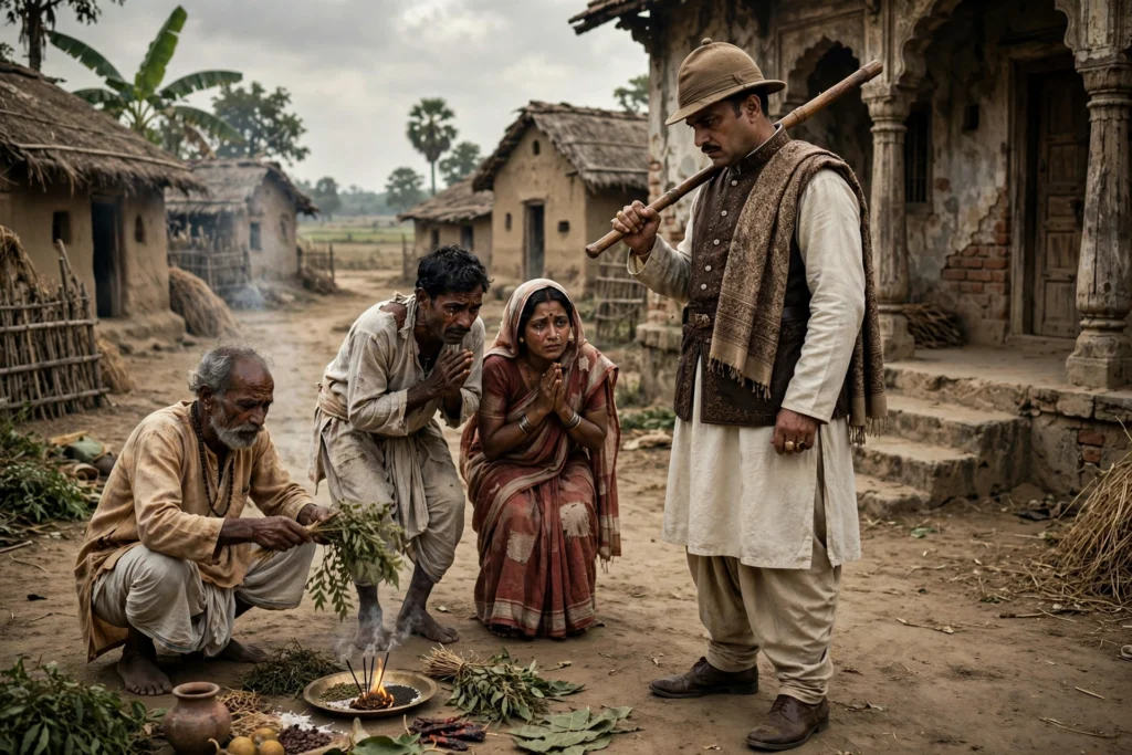 Dehati Duniya Summary - Zamindar atyachar aur gaon me jhad phook ka drishya